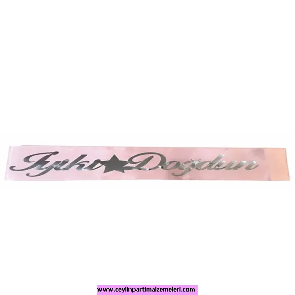 İyi Ki Doğdun Rose Gümüş Kuşak